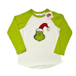 NWT Hanna Andersson Grinch Raglan Tee Size 6/7